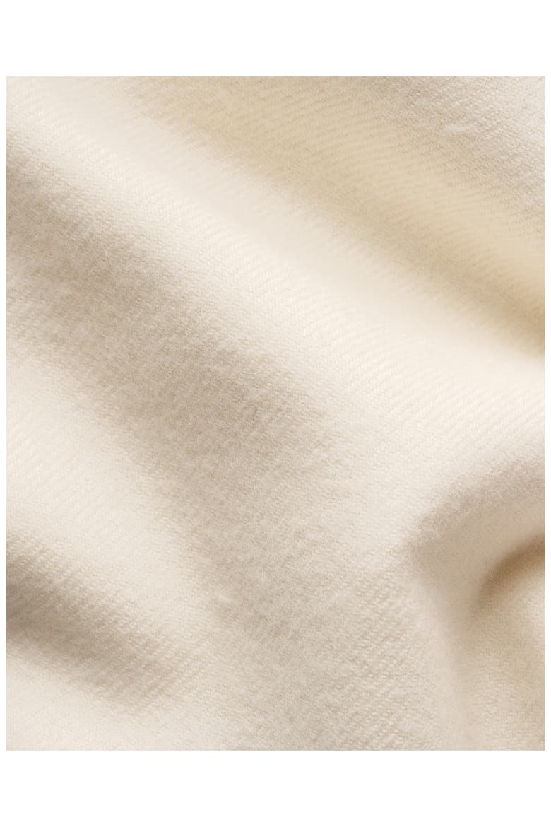 Solid Flannel Shirt, Alternate, color, NATURAL