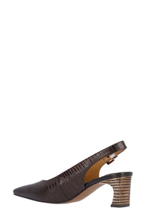 J. RENEÉ J. RENEÉ HADYN LIZARD EMBOSSED SLINGBACK PUMP