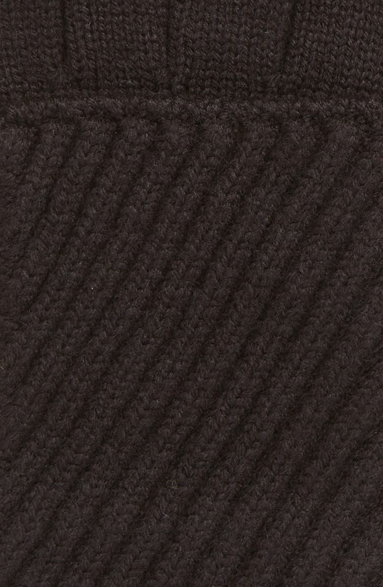 AllSaints Traveling Rib Fold Over Cuff Knit Gloves, Alternate, color, 