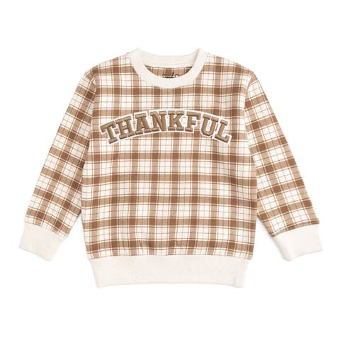 Thankful Patch Thanksgiving Sweatshirt