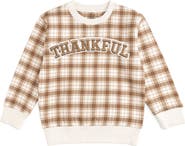 Sweet Wink Thankful Patch Thanksgiving Sweatshirt