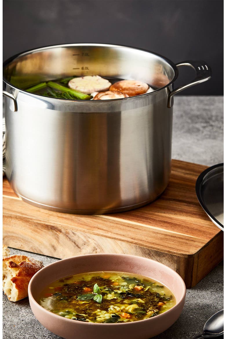 iD3® SS 7.6 Qt. Stockpot, Alternate, color, SILVER