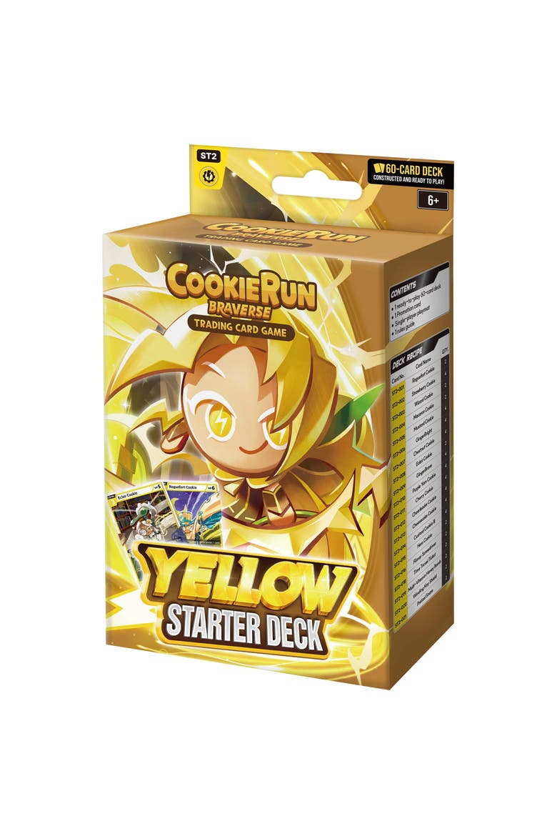 CookieRun Braverse Trading Card Game, Starter Deck Yellow, Defensive Game Play, Alternate, color, Multicolored