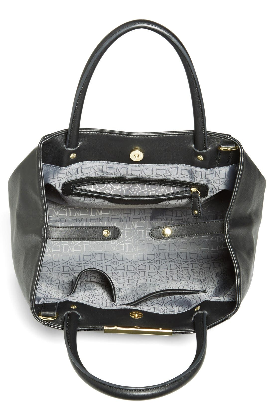 'Adeline' Satchel, Alternate, color, BLACK/ BLACK