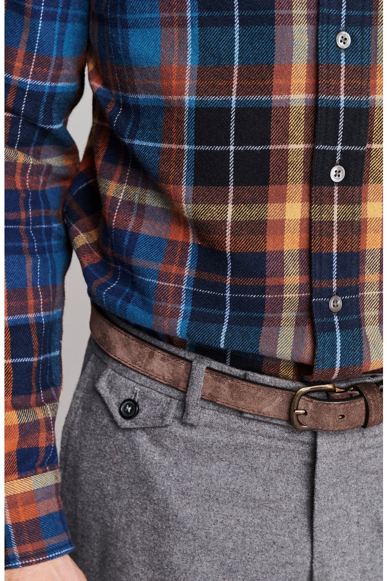Tuscumbia Microblock Plaid Organic Cotton Flannel Button-Down Shirt, Alternate, color, MULTI