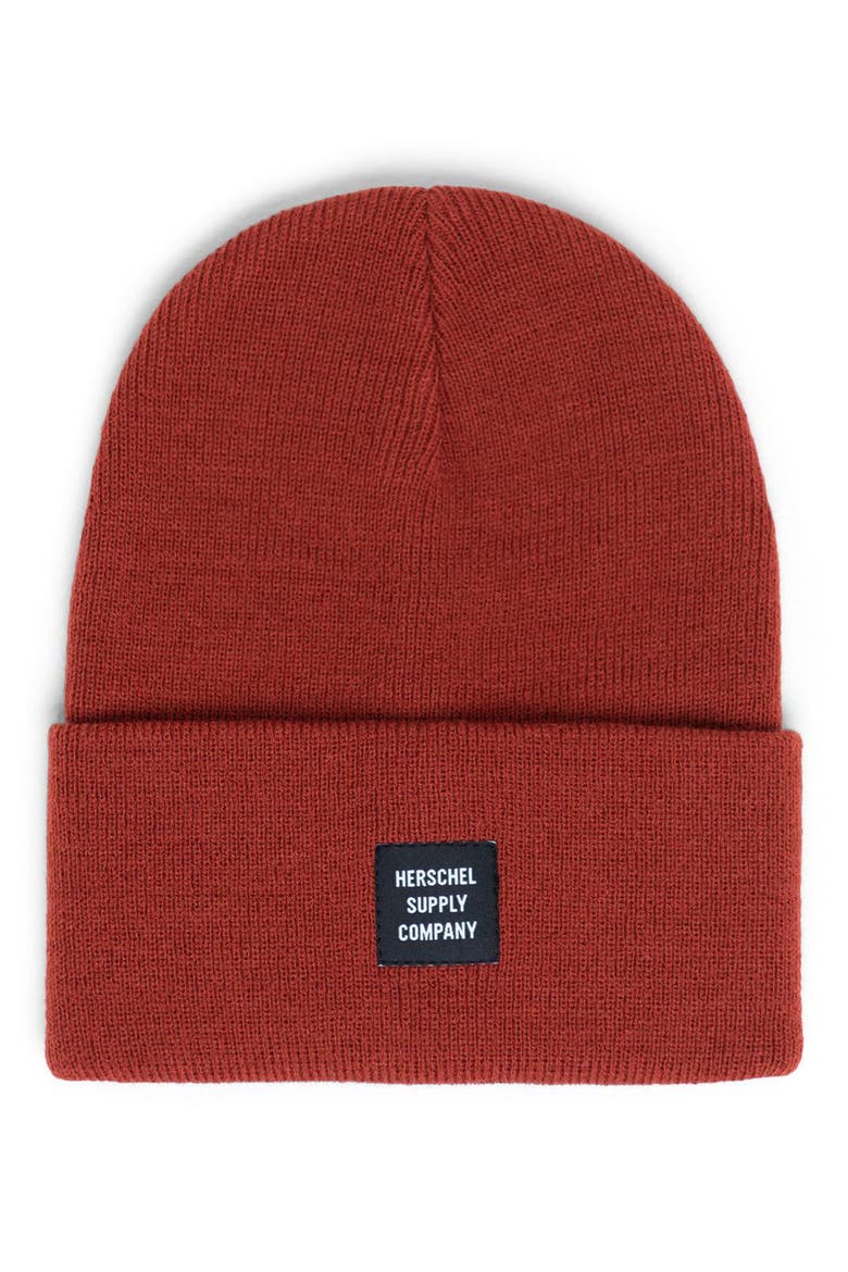 Abbott Knit Beanie, Main, color, PICANTE