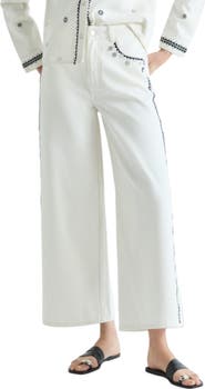 Scalpers Contrast embroidered jeans