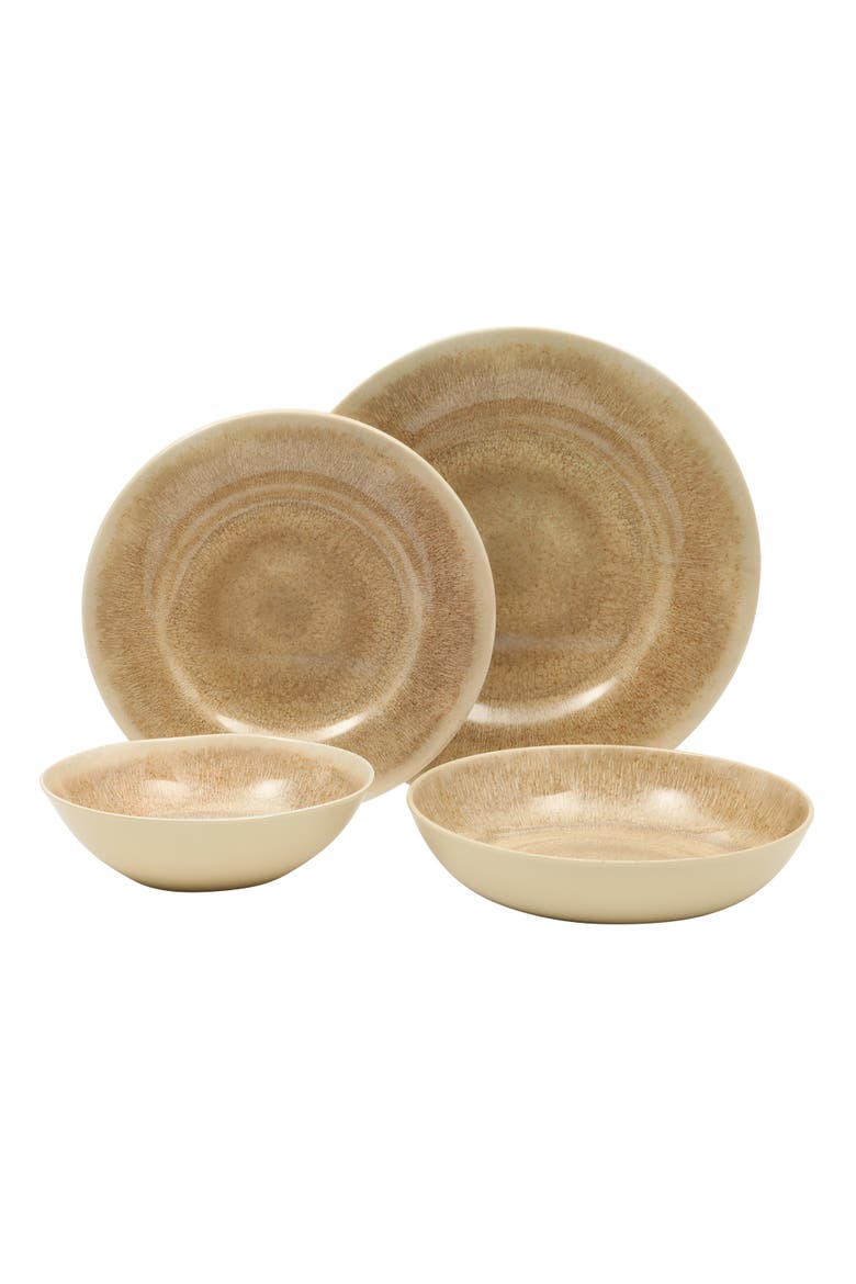 Casper Court Melamine Dinnerware Set, Alternate, color, Beige