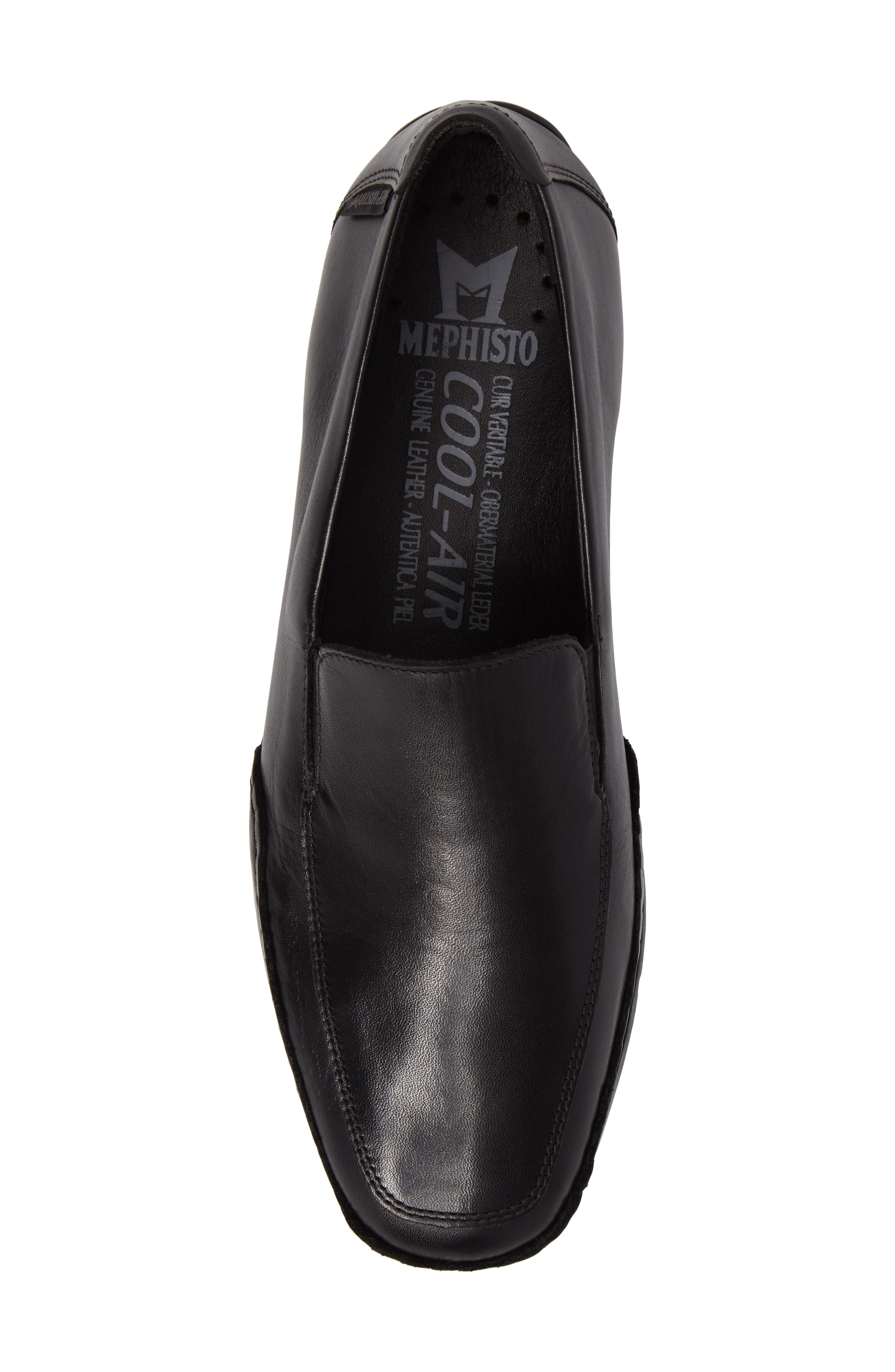 Mephisto Black Leather Slip-On Loafers Mephisto Korie Women main image 4