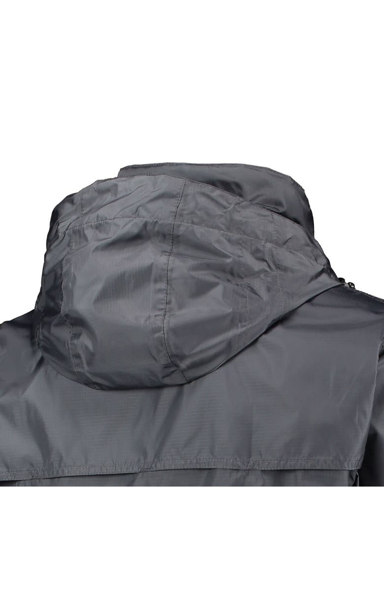 DUNBROOKE Men's Dunbrooke Graphite Cleveland Browns Circle Sportsman Waterproof Packable Lightweight Full-Zip Jacket, Alternate, color, 