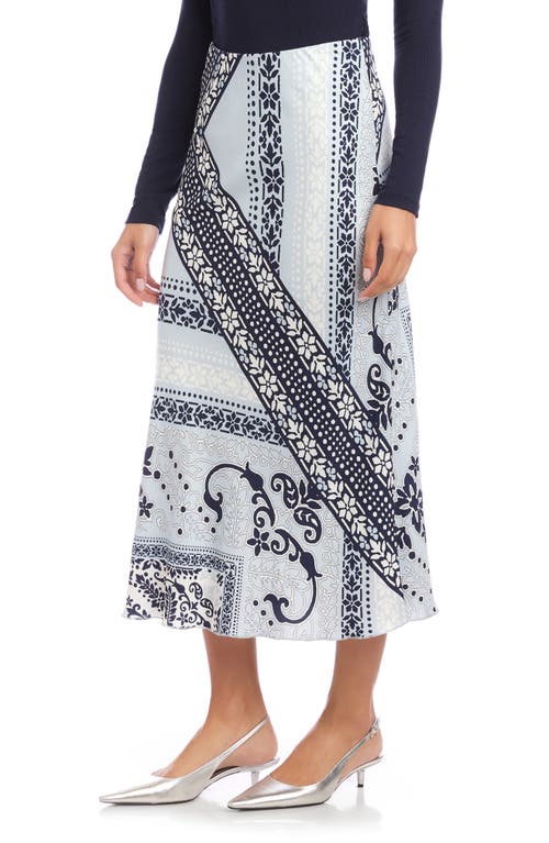 Fifteen Twenty Mia Mix Print Midi Skirt In Multi