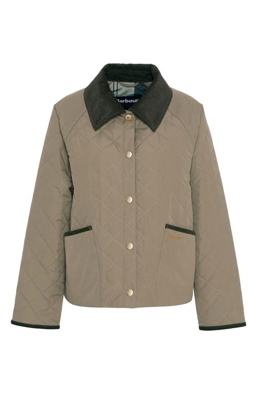 Barbour Anise Quilted Jacket In Dusky Green/ancient