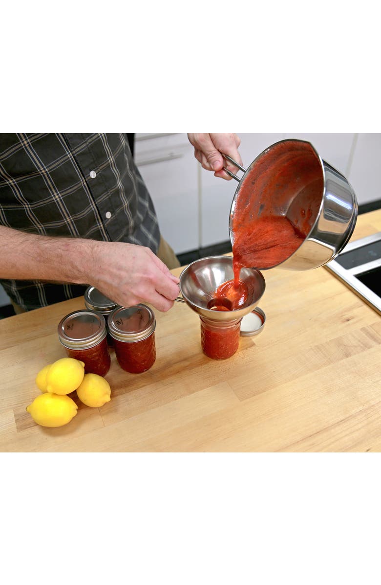 Kuchenprofi Wide Mouth Canning Funnel, Stainless Steel, 5.5-Inch Diameter, Alternate, color, Silver