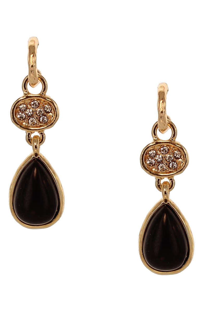 OLIVIA WELLES Araya Drop Earrings, Main, color, Gold / Black