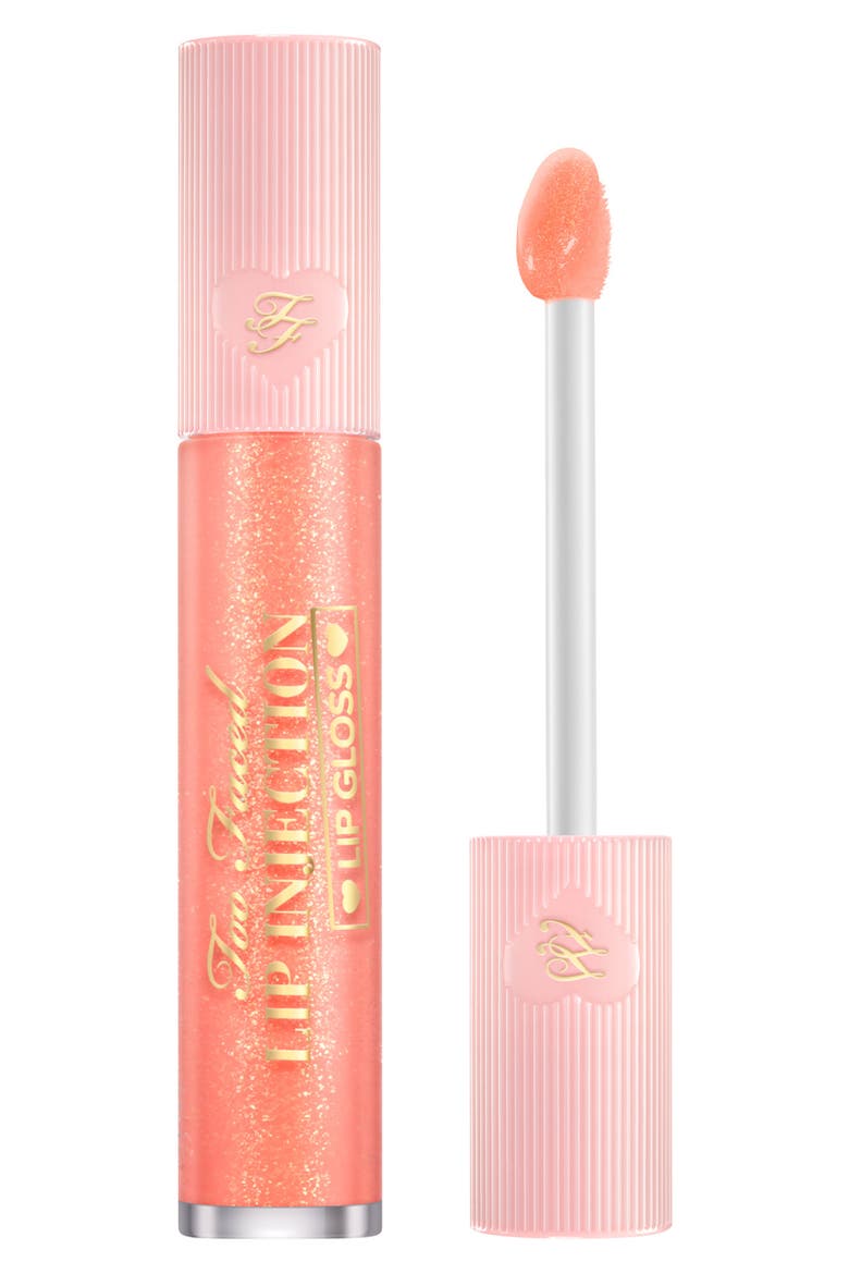 Lip Injection Lip Gloss, Main, color, EVERYTHINGS PEACHY