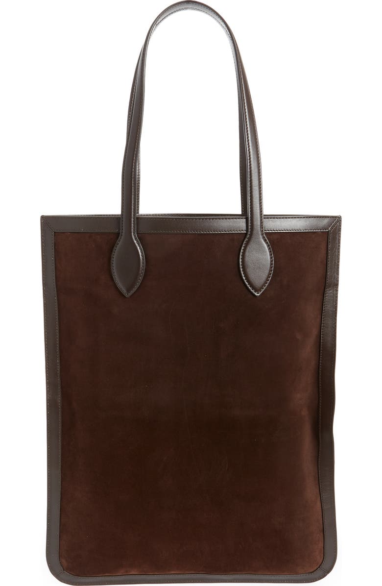 Khaite Grace Calfskin Suede Tote, Alternate, color,