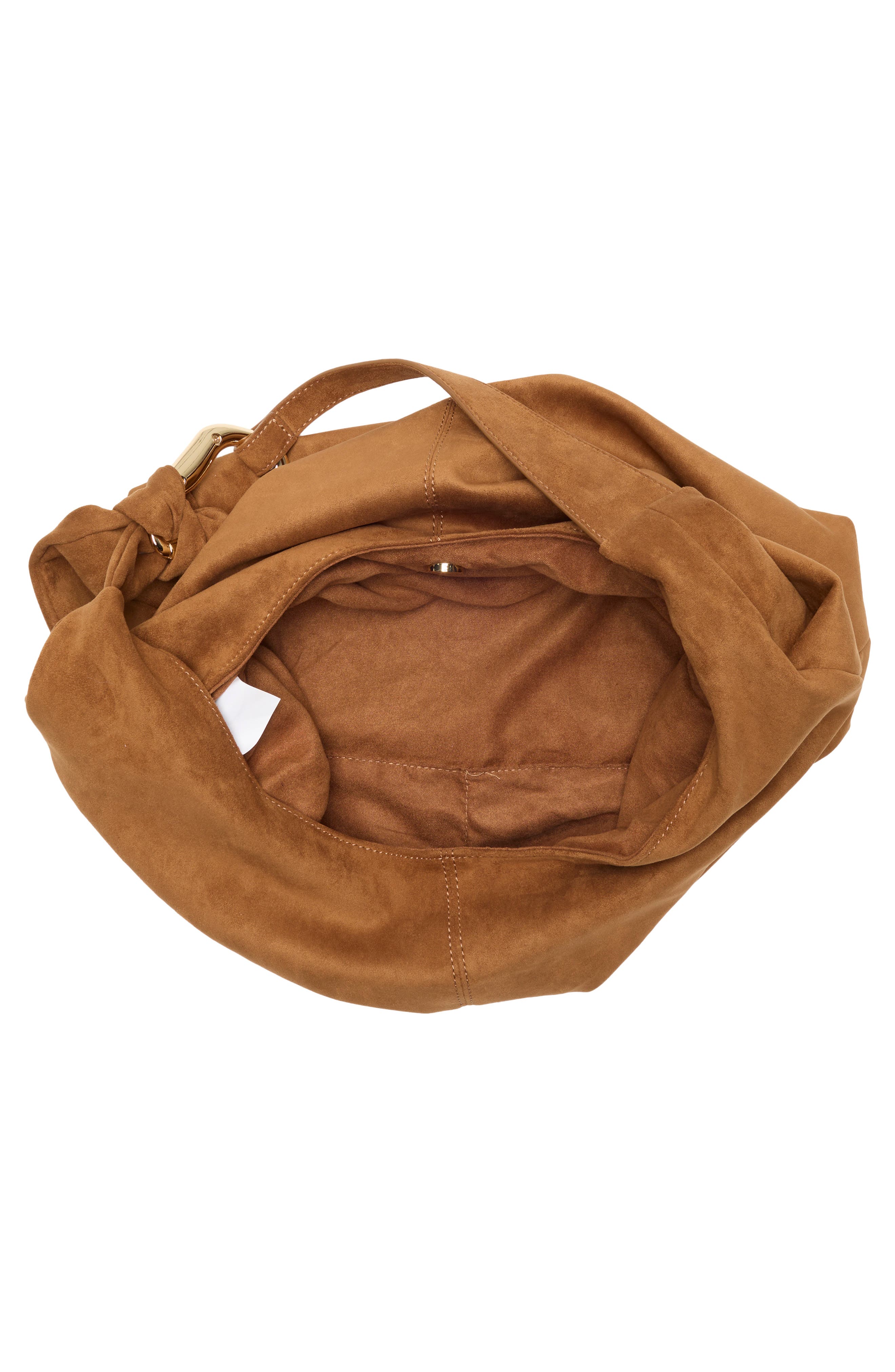 Bxena Hobo Bag & Pouch, Alternate, color, OCHRE FAUX SUEDE