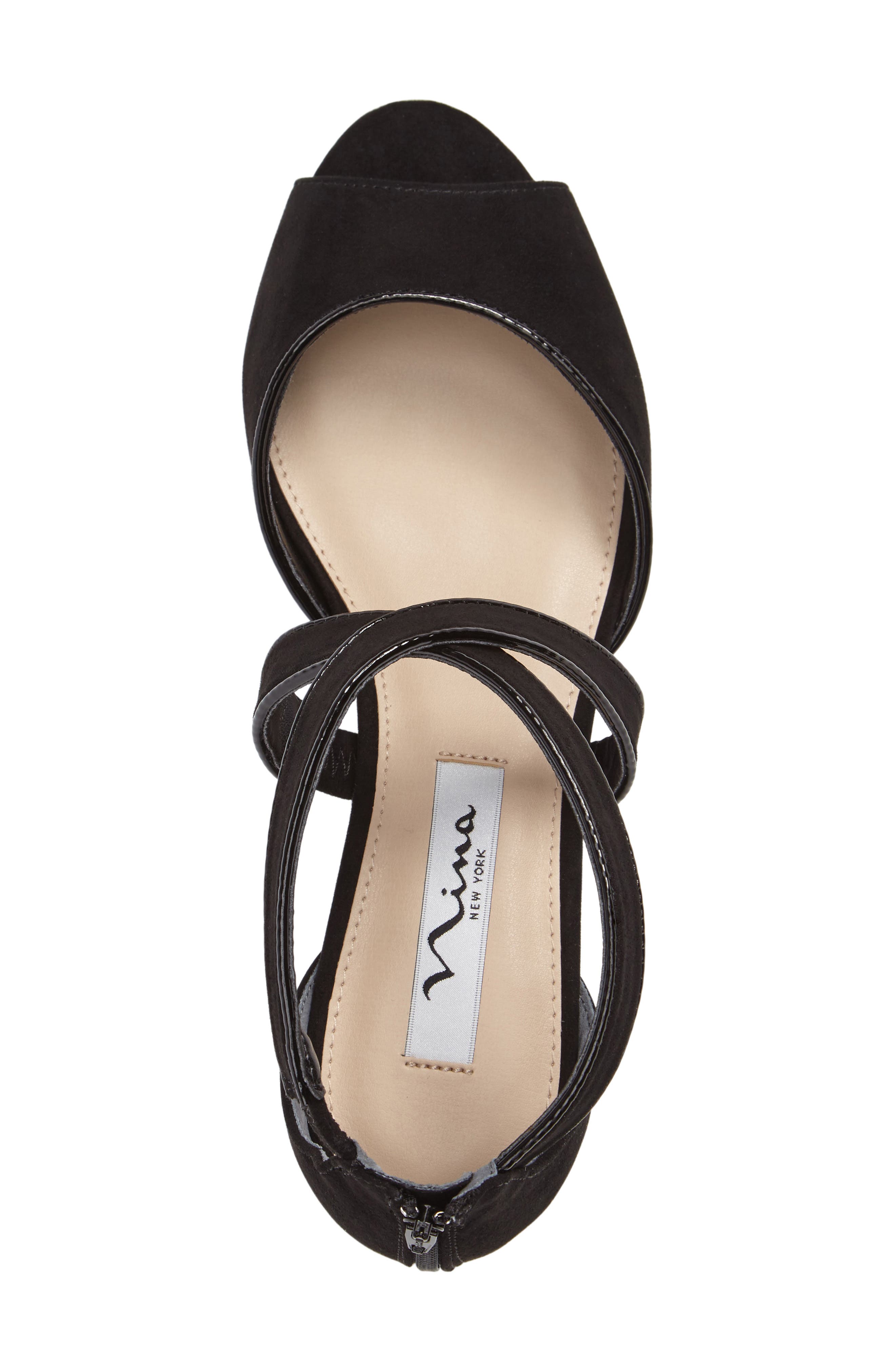 Rhonda Sandal, Alternate, color, BLACK SUEDE