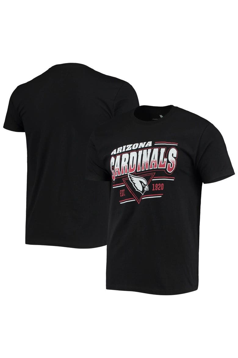 Men's Junk Food Black Arizona Cardinals Throwback T-Shirt, Main, color, Black