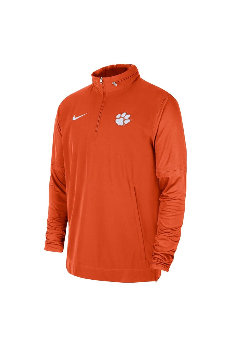 Men's Nike Orange Clemson Tigers 2023 Coach Half-Zip Hooded Jacket, Alternate, color, Orange
