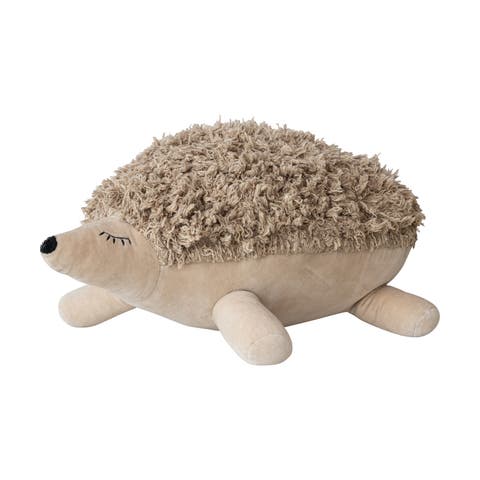 Cotton and Velvet Tufted Hedgehog Toy
