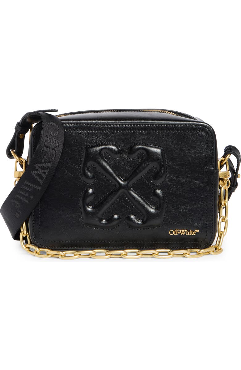 Off-White Medium Camera Crossbody Bag, Main, color, Black