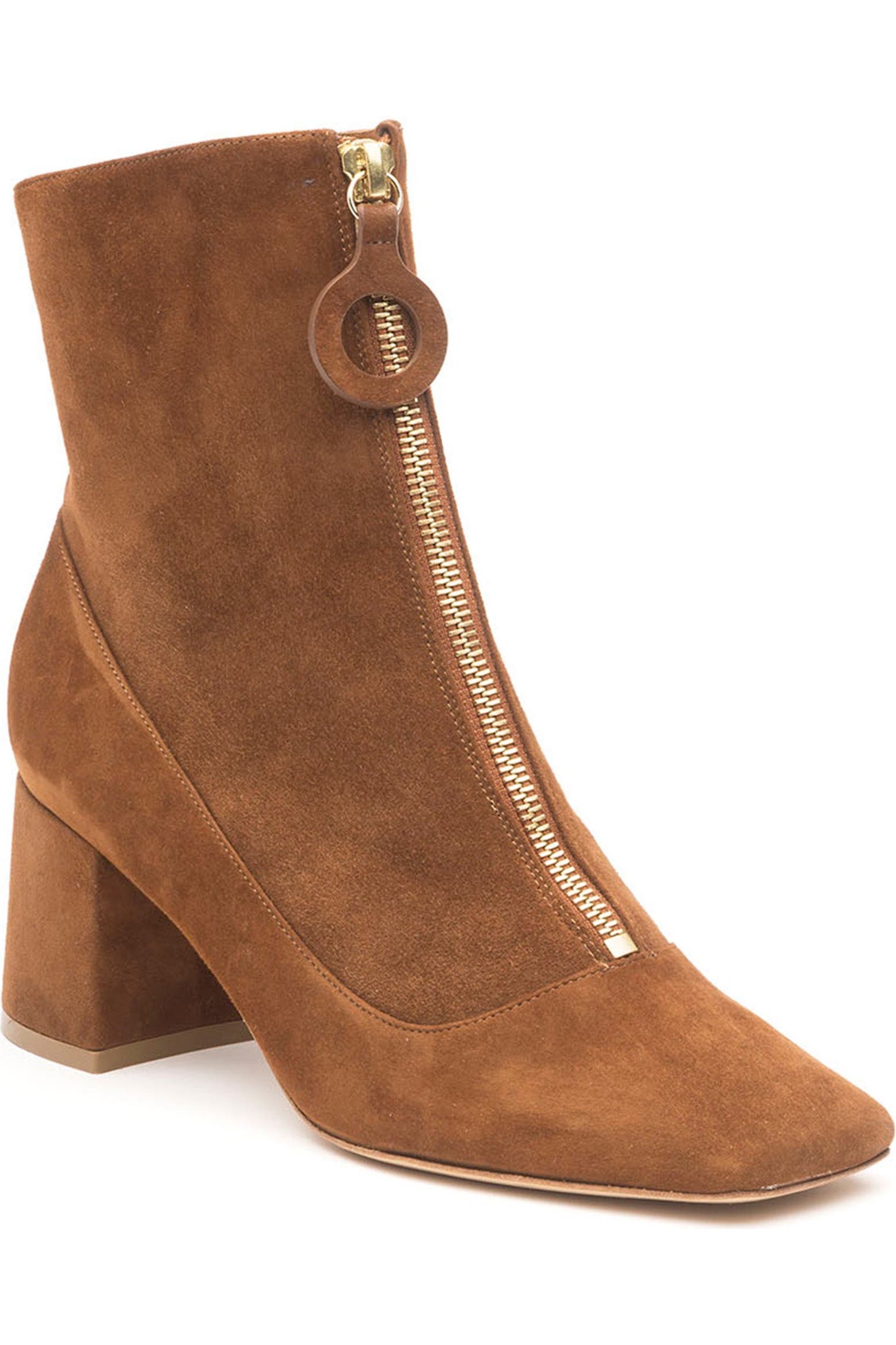 Mart Zip Code Rupert Sanderson Carlow Suede Zip Front Ankle Boots (Women) | Nordstrom