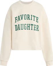 Favorite Daughter Cropped Collegiate Sweatshirt