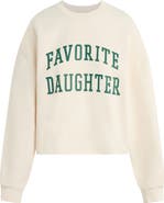 Favorite Daughter Cropped Collegiate Sweatshirt