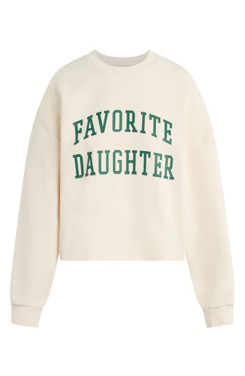 Favorite Daughter Cropped Collegiate Sweatshirt