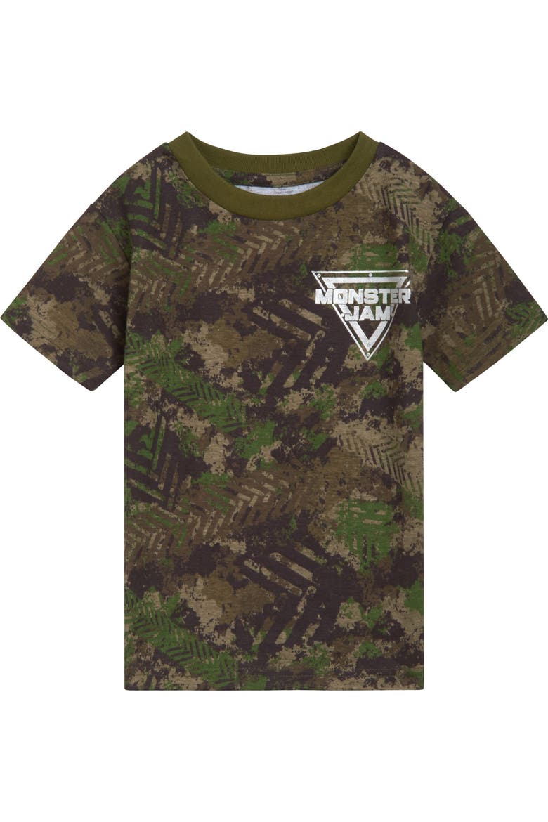 3-Pack Short Sleeve Cotton T-Shirts, Alternate, color, Grave Digger Camo Blue
