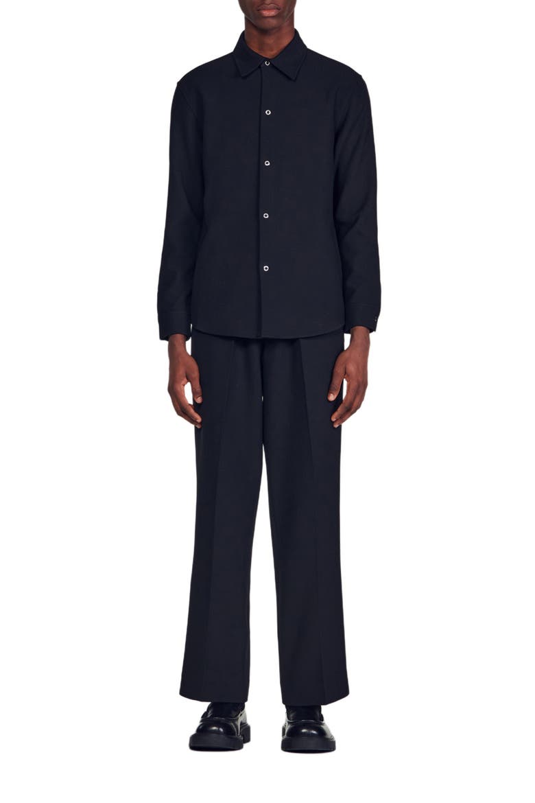 Long-sleeved jersey shirt, Alternate, color, Black