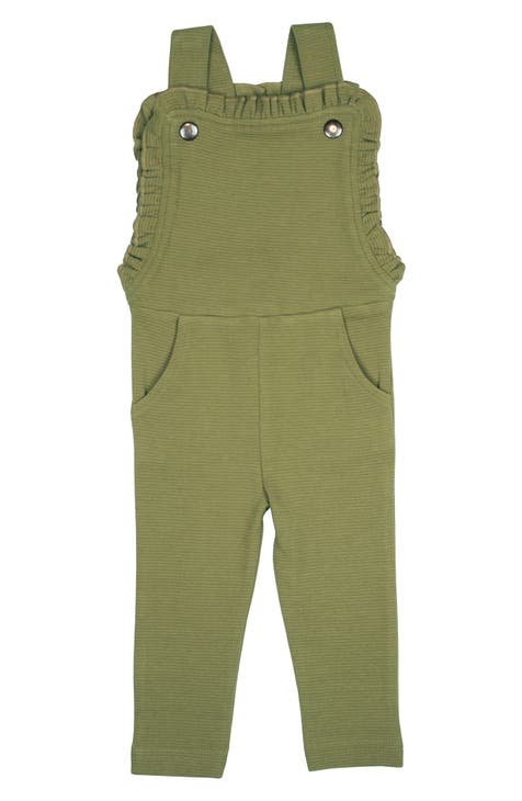 Organic Cotton Smocked Overalls (Baby)