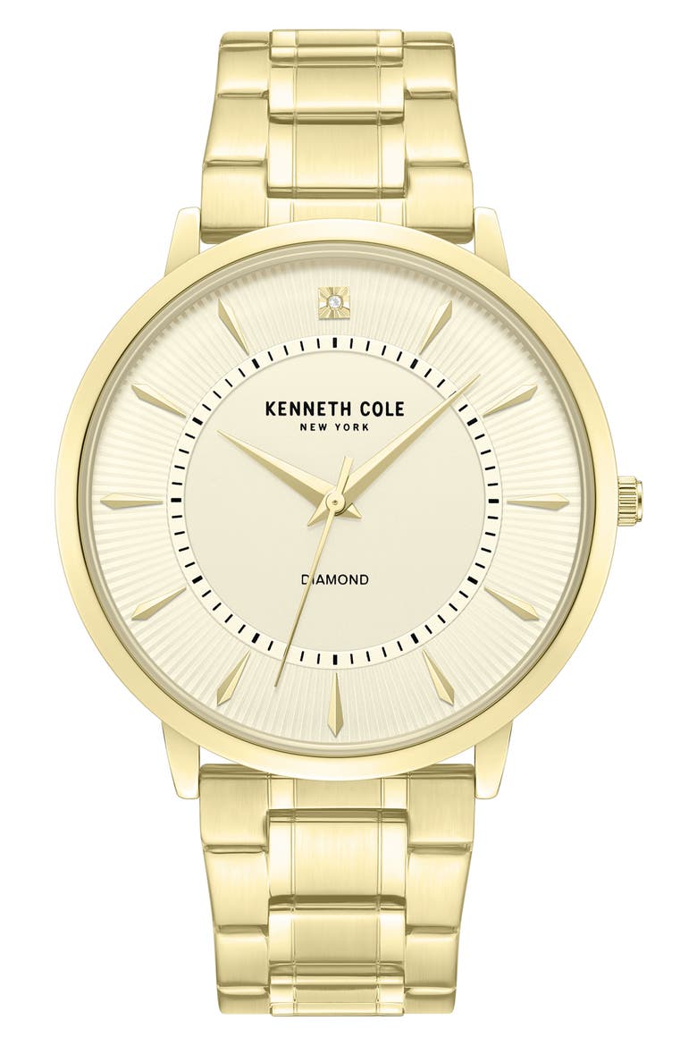 Diamond Bracelet Watch, 45mm, Main, color, GOLD