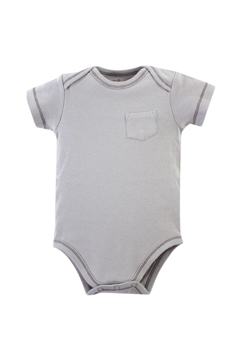 Touched by Nature Organic Cotton Bodysuits, Alternate, color, Farm Friends