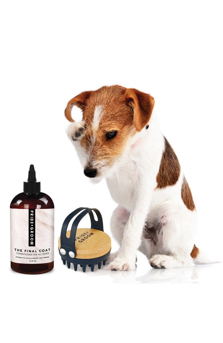 PRIDE+GROOM The Final Coat + The Bath Brush Bundle, Alternate, color, Brown