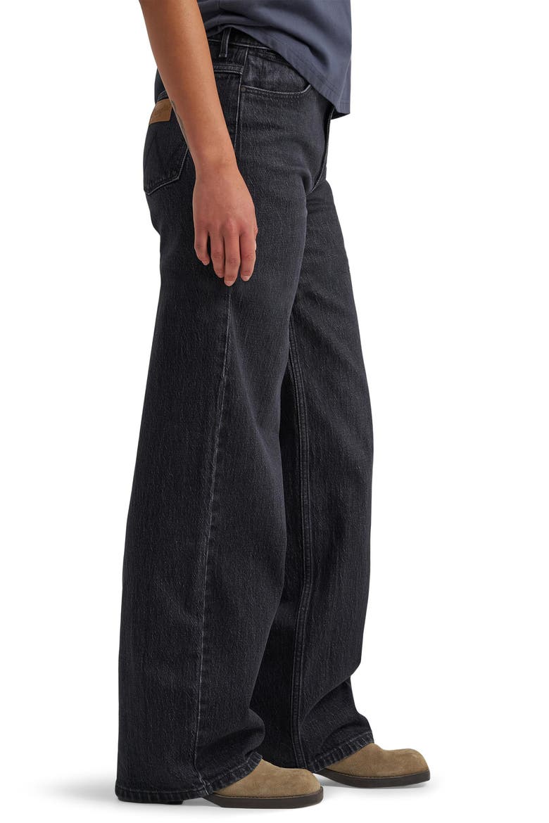 Mid Rise Loose Straight Leg Jeans, Alternate, color, DARK SKY