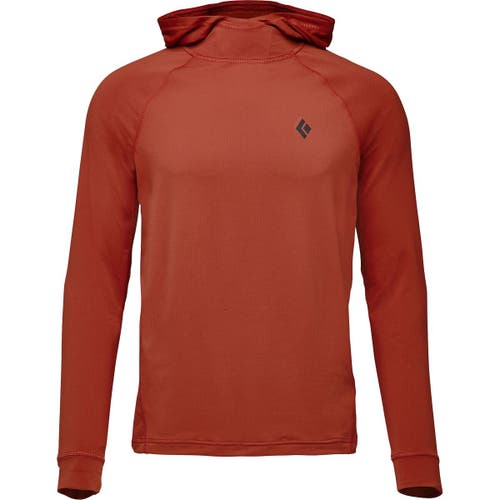 Black Diamond Alpenglow Hooded Shirt In Brown
