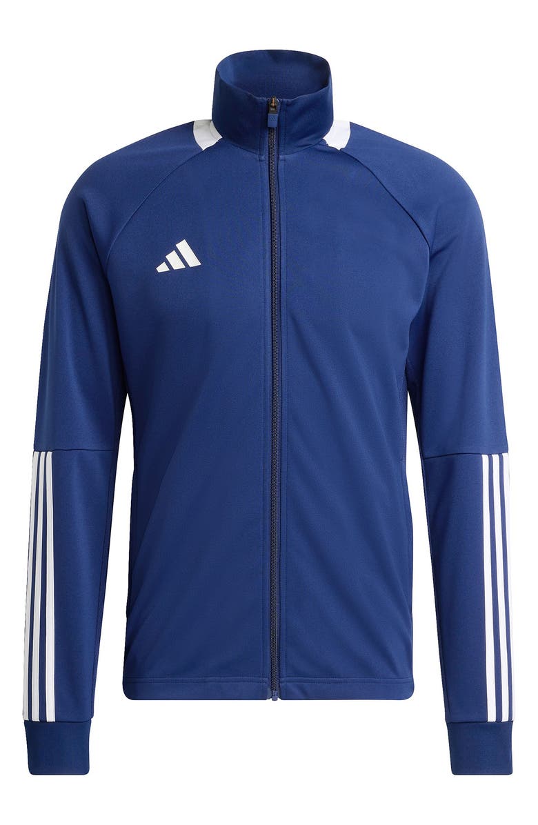 adidas Sereno AEROREADY Track Jacket, Alternate, color, Dark Blue/ White