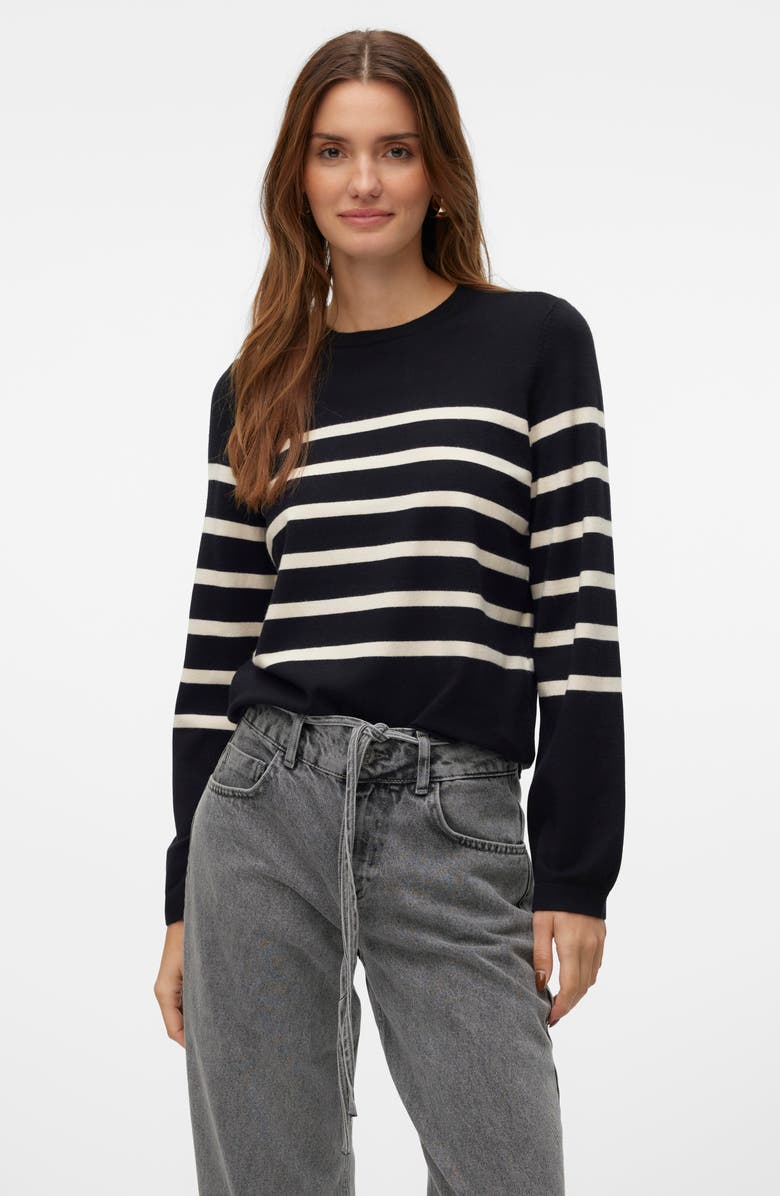 VERO MODA Saba Stripe Sweater, Alternate, color, 