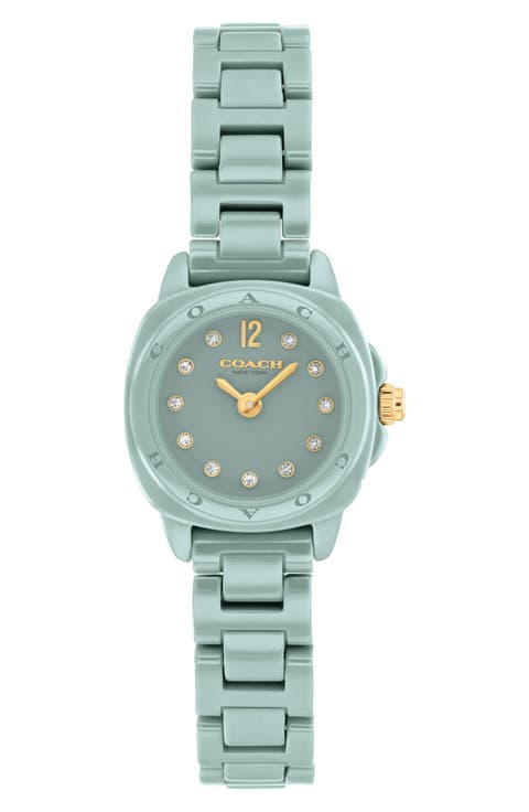 Kitt Sage Ceramic Bracelet Watch, 21mm