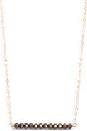 House of Olia Etyre Pyrite Bar Necklace