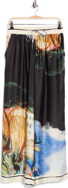 T Tahari Print Wide Leg Pants