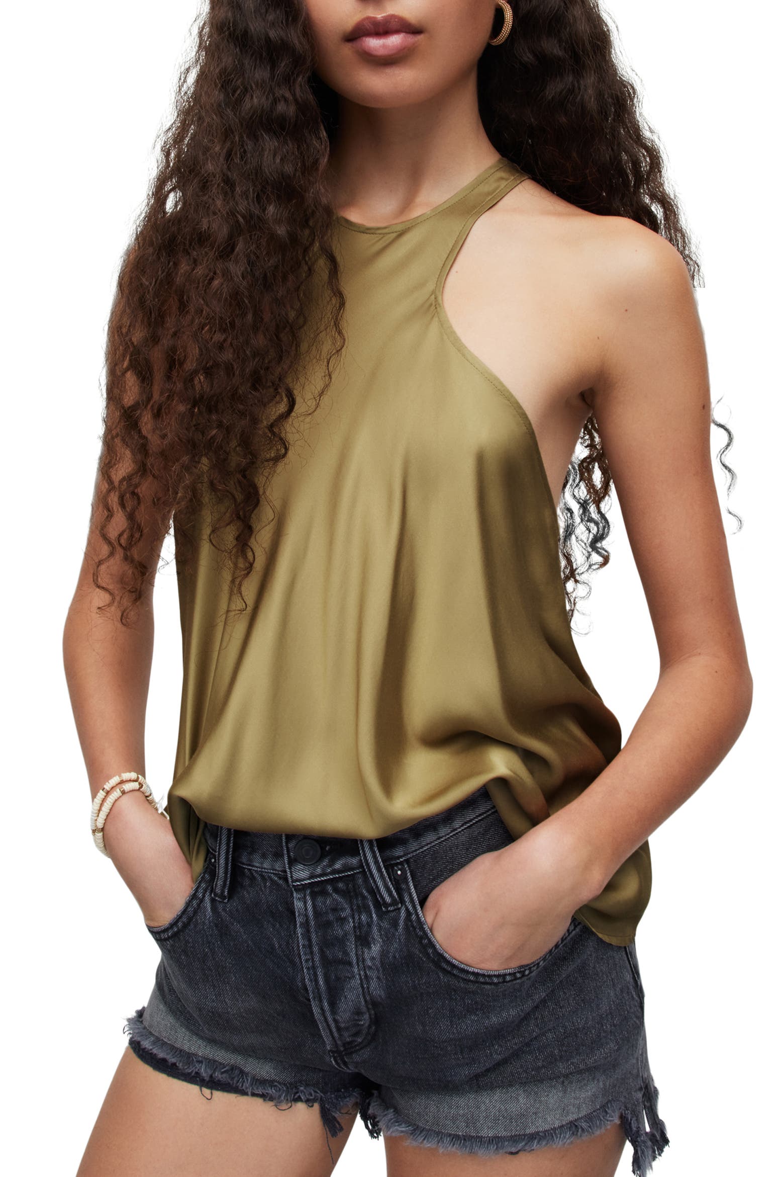 Pulp Diffuser AllSaints Verna Halter Top (Women) | Nordstromrack