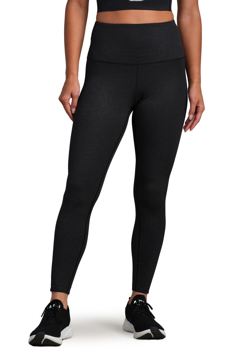 Shimmer Ankle Leggings, Main, color, PURE BLACK