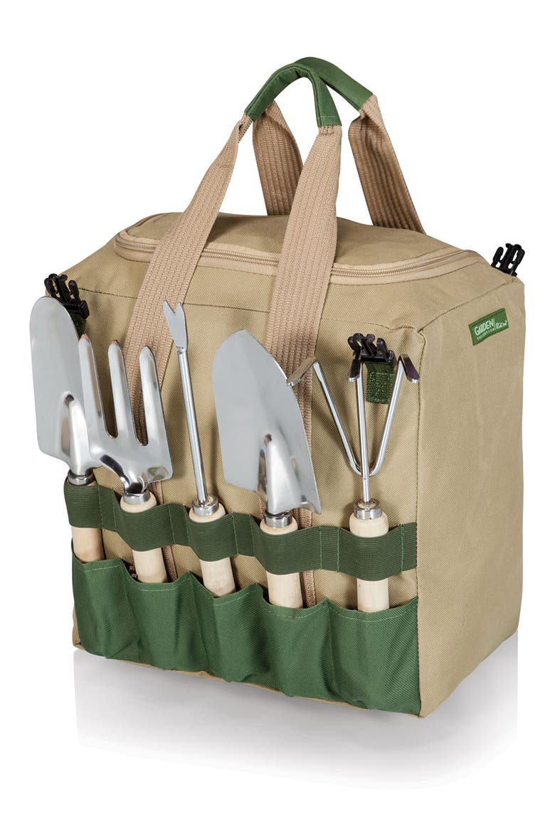 ONIVA Gardener Folding Seat with Tools, Alternate, color, GREEN