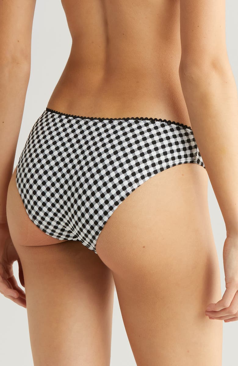 Solid & Striped Daphne Bikini Bottoms, Alternate, color, Blackout X Marshmallow