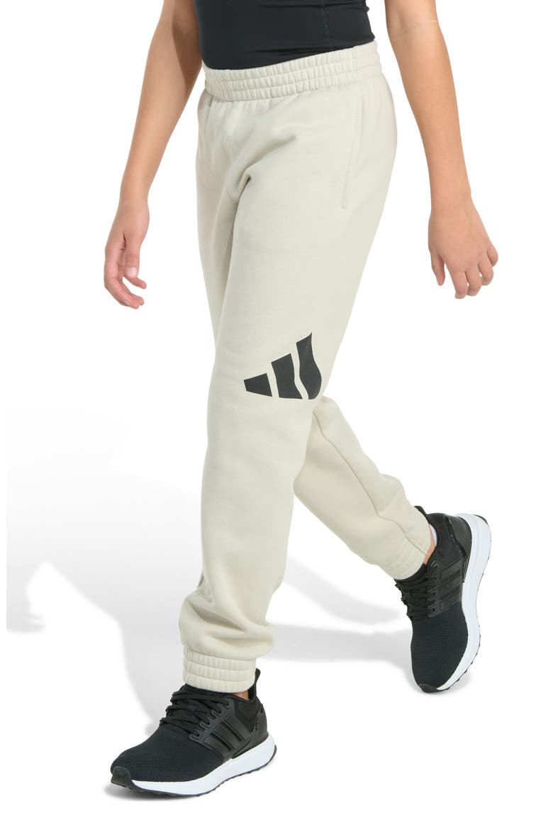 Kids' Big Logo Fleece Joggers, Alternate, color, NATURAL