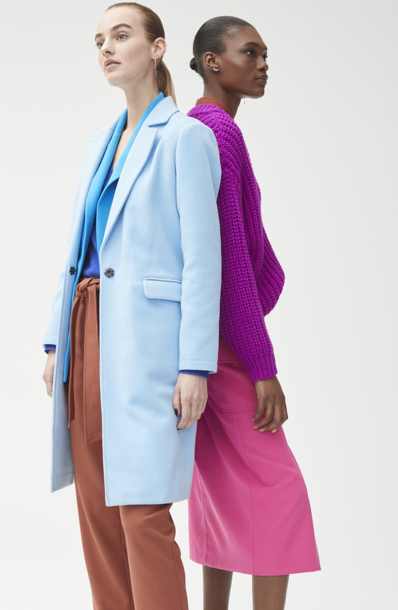 Vince Camuto Lightweight Long Coat, Main, color, 