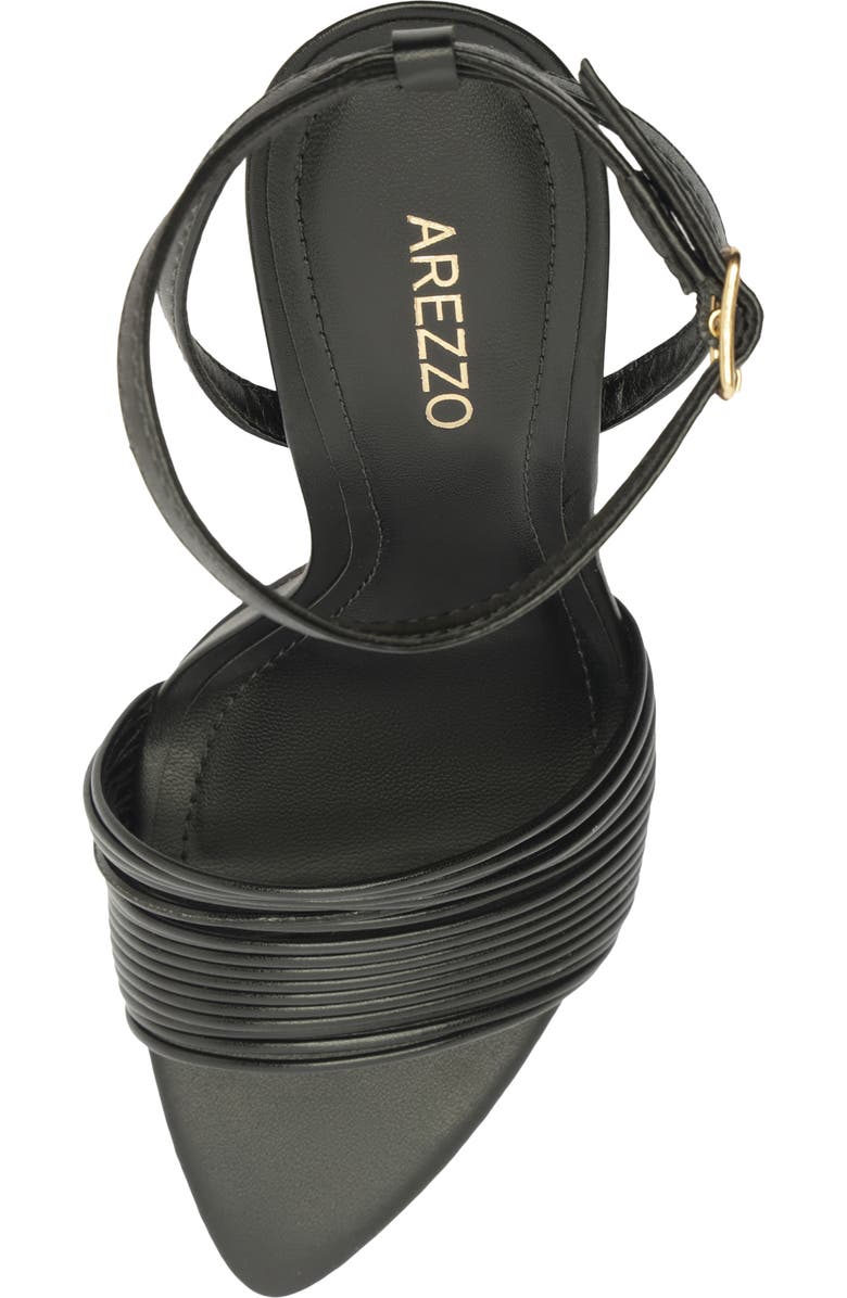 Arezzo Elani Ankle Strap Sandal, Alternate, color, Black